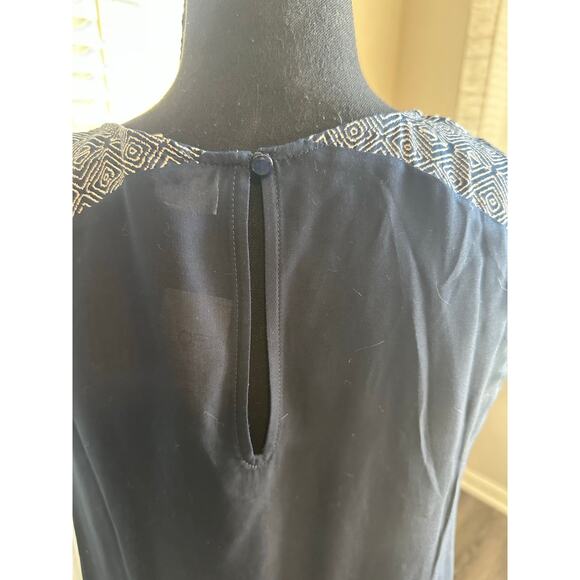 Loft Outlet NWT Navy Sleeveless Shift Dress Sz. Small - Picture 4 of 7